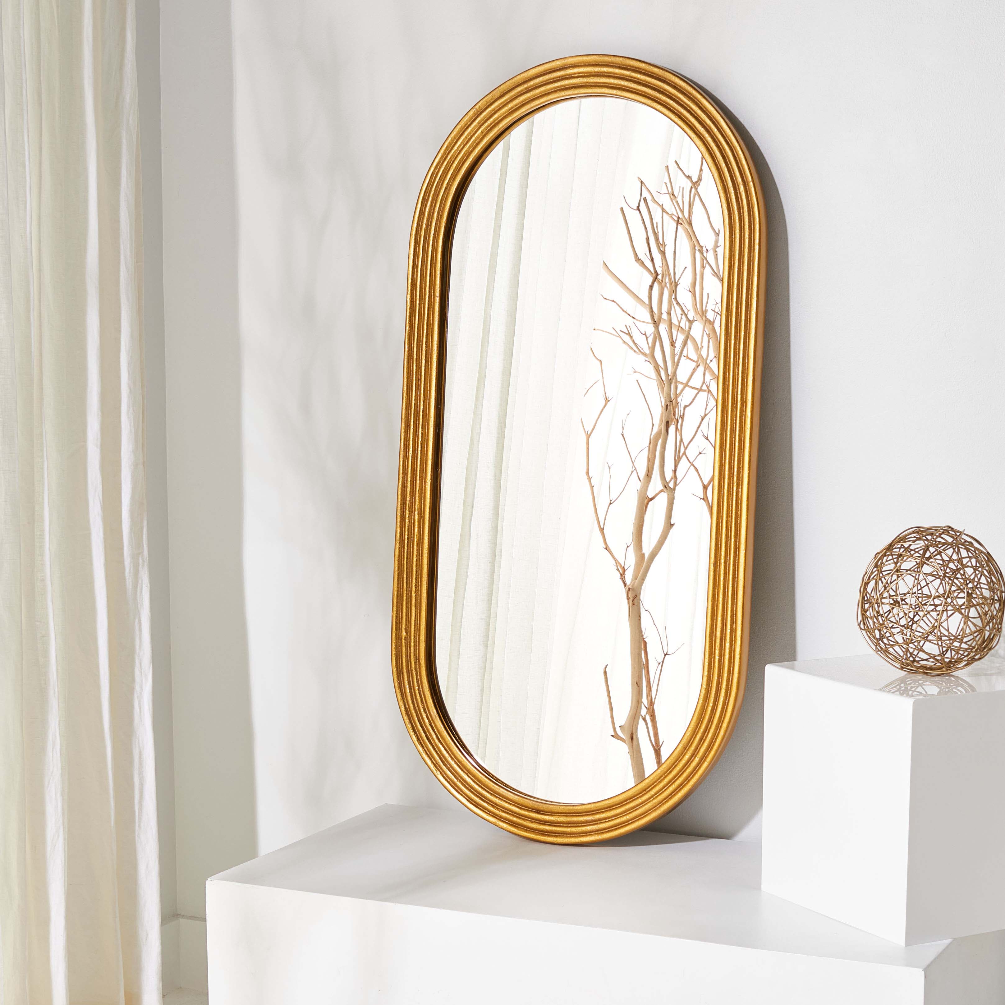 Safavieh Couture Jeanelle Oval Gold Mirror - Gold