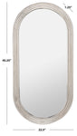 Safavieh Couture Shania Oval Silver Mirror - Silver