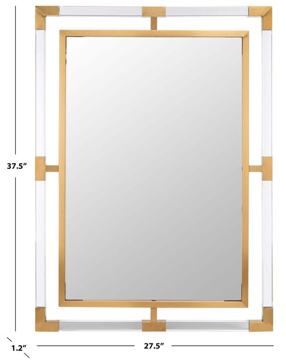 Safavieh Couture Jennabelle Acrylic Rectangle Mirror - Gold / Clear