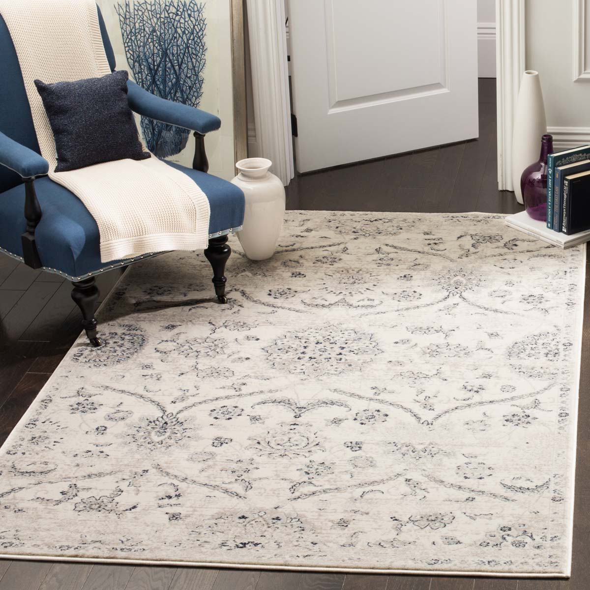 Safavieh Carnegie 624 Rug, CNG624 - Cream / Light Grey