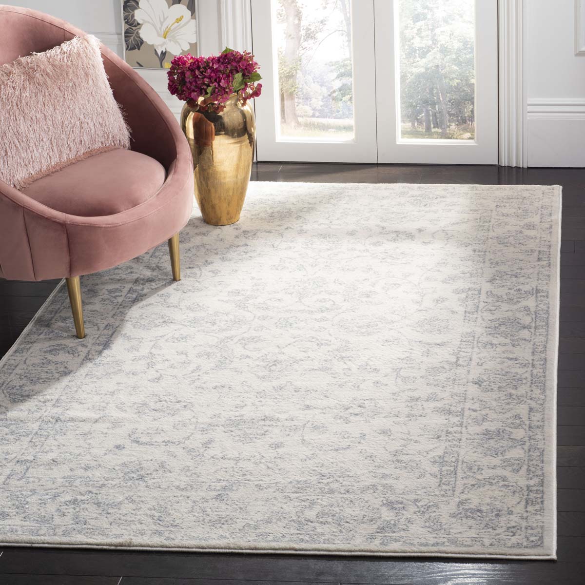 Safavieh Carnegie 631 Rug, CNG631 - Cream / Light Grey