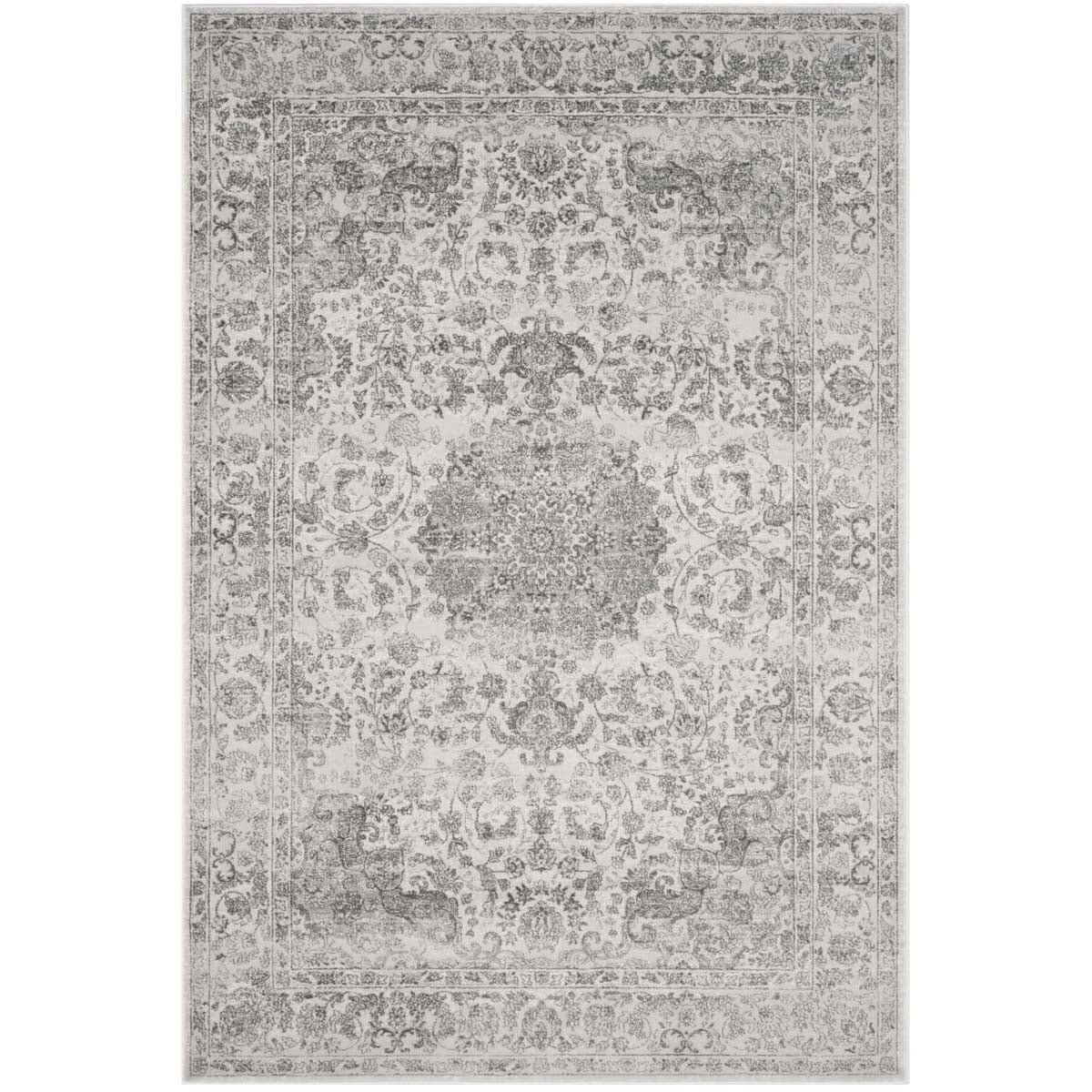 Safavieh Carnegie 631 Rug, CNG631 - Cream / Dark Grey