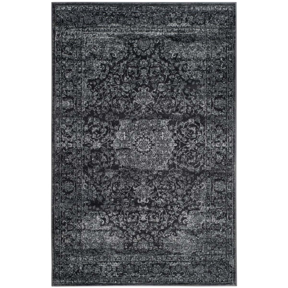 Safavieh Carnegie 631 Rug, CNG631 - Dark Grey / Cream