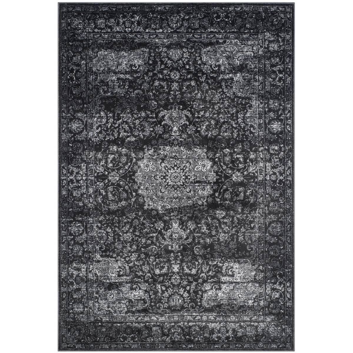 Safavieh Carnegie 631 Rug, CNG631 - Dark Grey / Cream