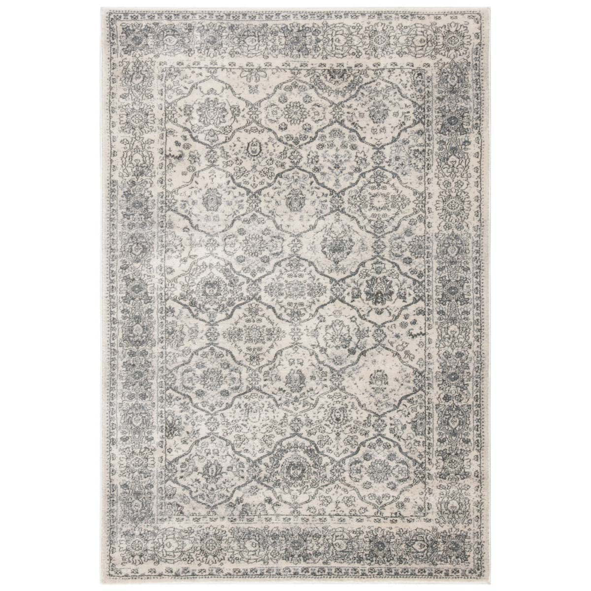 Safavieh Carnegie 691 Rug, CNG691 - Cream / Dark Grey