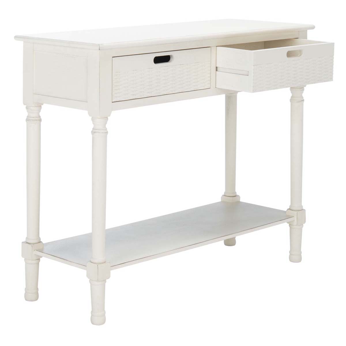 Safavieh Landers 2 Drawer Console, CNS5710 - Distressed White