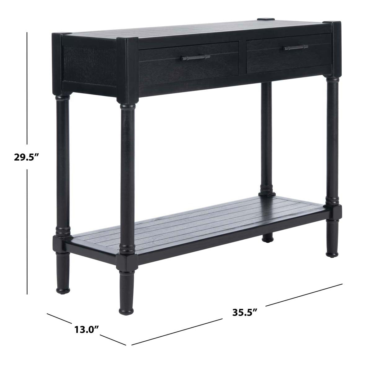 Safavieh Filbert 2 Drawer Console Table, CNS5716 - Black