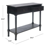 Safavieh Haines 2Drw Console Table, CNS5727 - Black