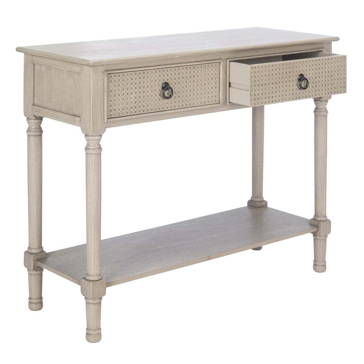 Safavieh Haines 2Drw Console Table, CNS5727 - Greige