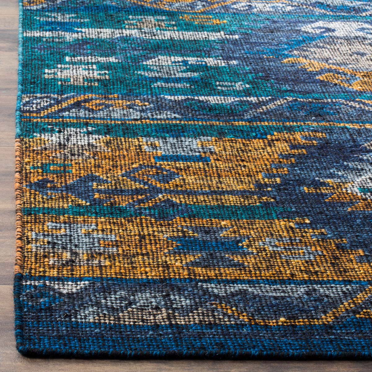 Safavieh Canyon 108 Rug, CNY108 - Blue Gold / Multi