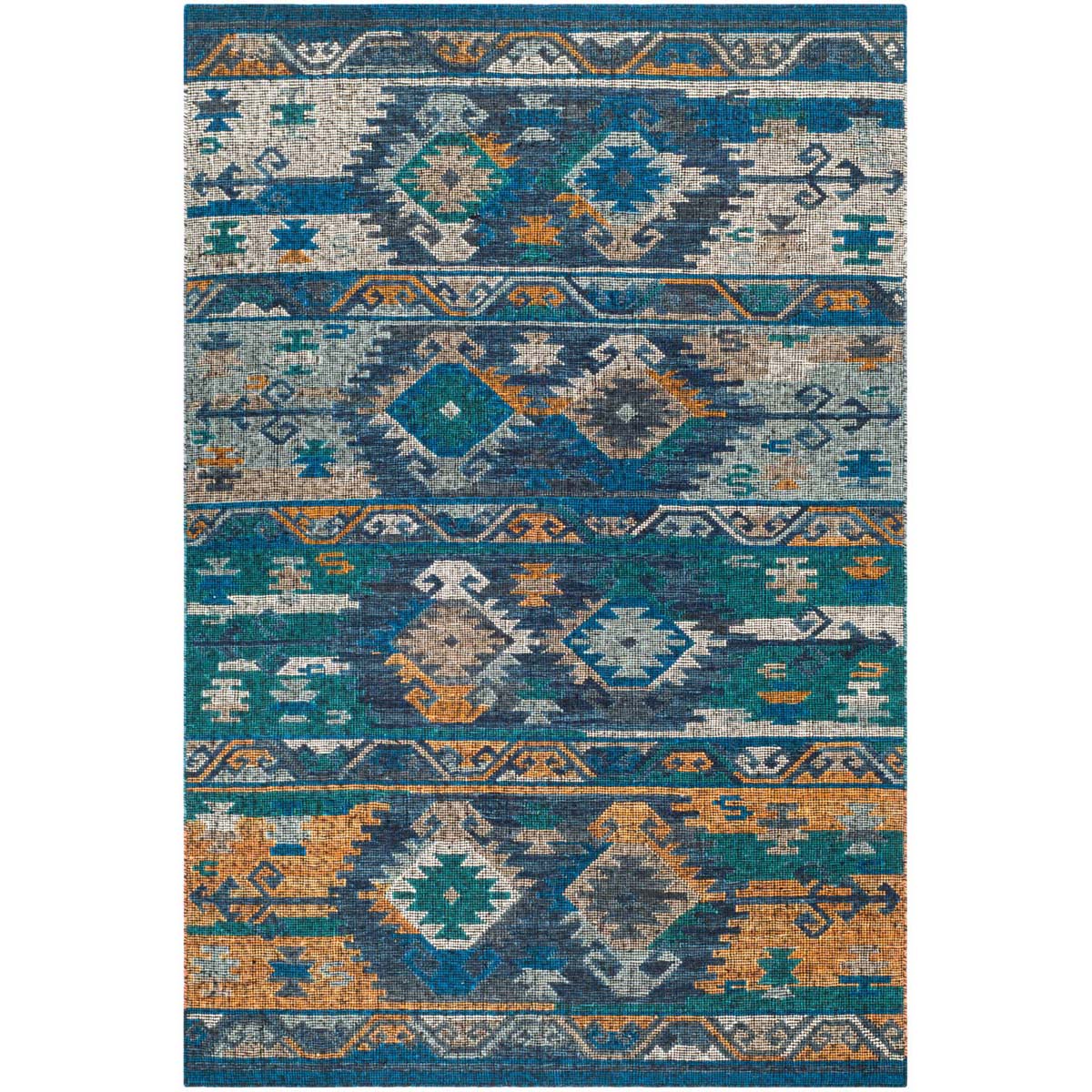 Safavieh Canyon 108 Rug, CNY108 - Blue Gold / Multi