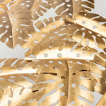 Safavieh Leilani Palm Leaf Coffee Table , COF2500 - Gold Leaf/Glass