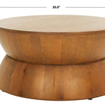 Safavieh Alecto Round Coffee Table , COF6601 - Natural Finish
