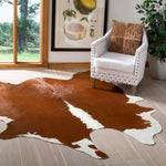 Safavieh Cow Hide 211 Rug, COH211 - Brown / White