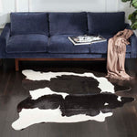 Safavieh Cow Hide 211 Rug, COH211 - Black / White