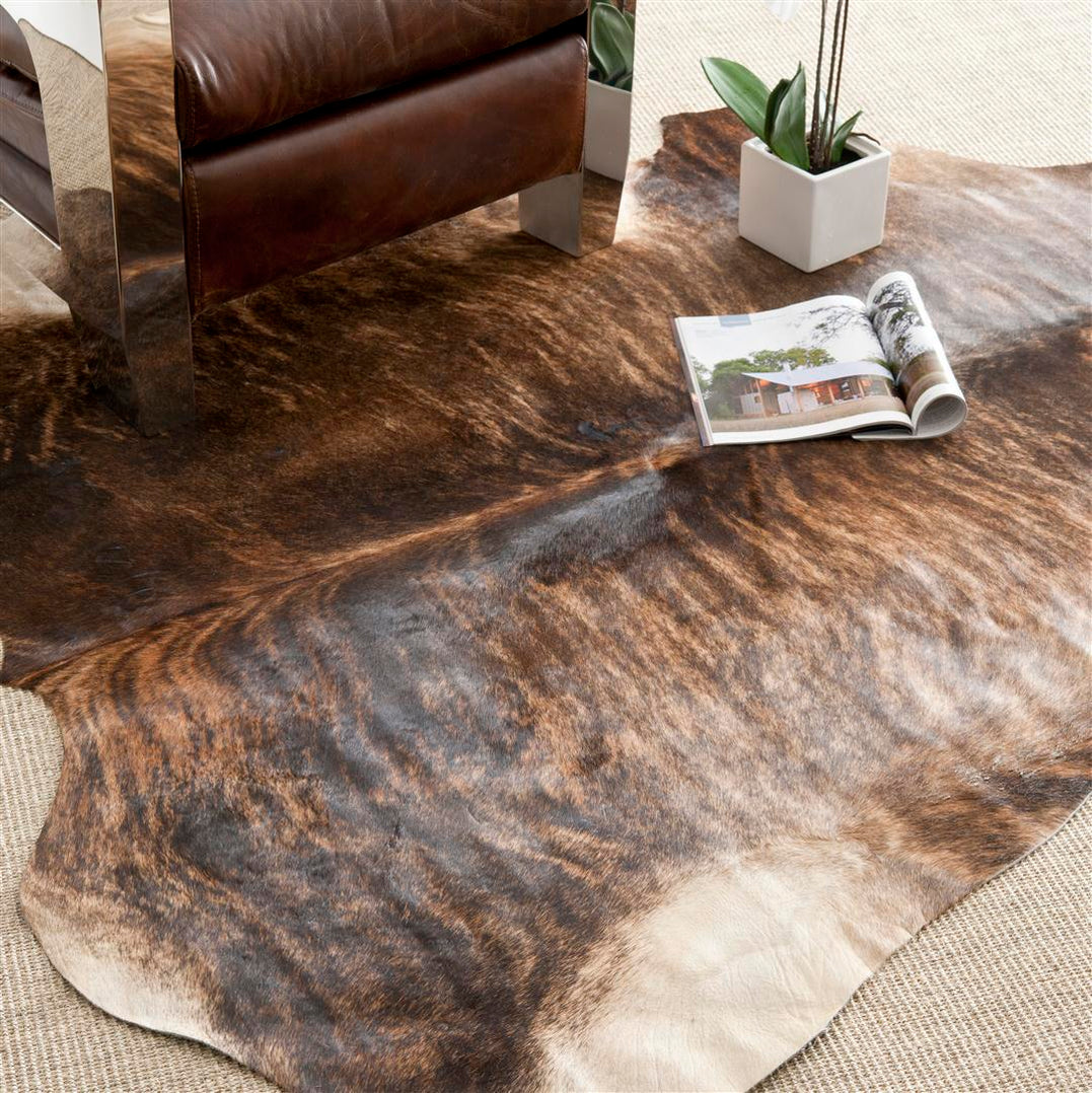 Safavieh Cow Hide 211 Rug, COH211 - Black / Brown