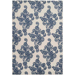 Safavieh Cottage 909 Rug, COT909 - Light Grey / Royal Blue