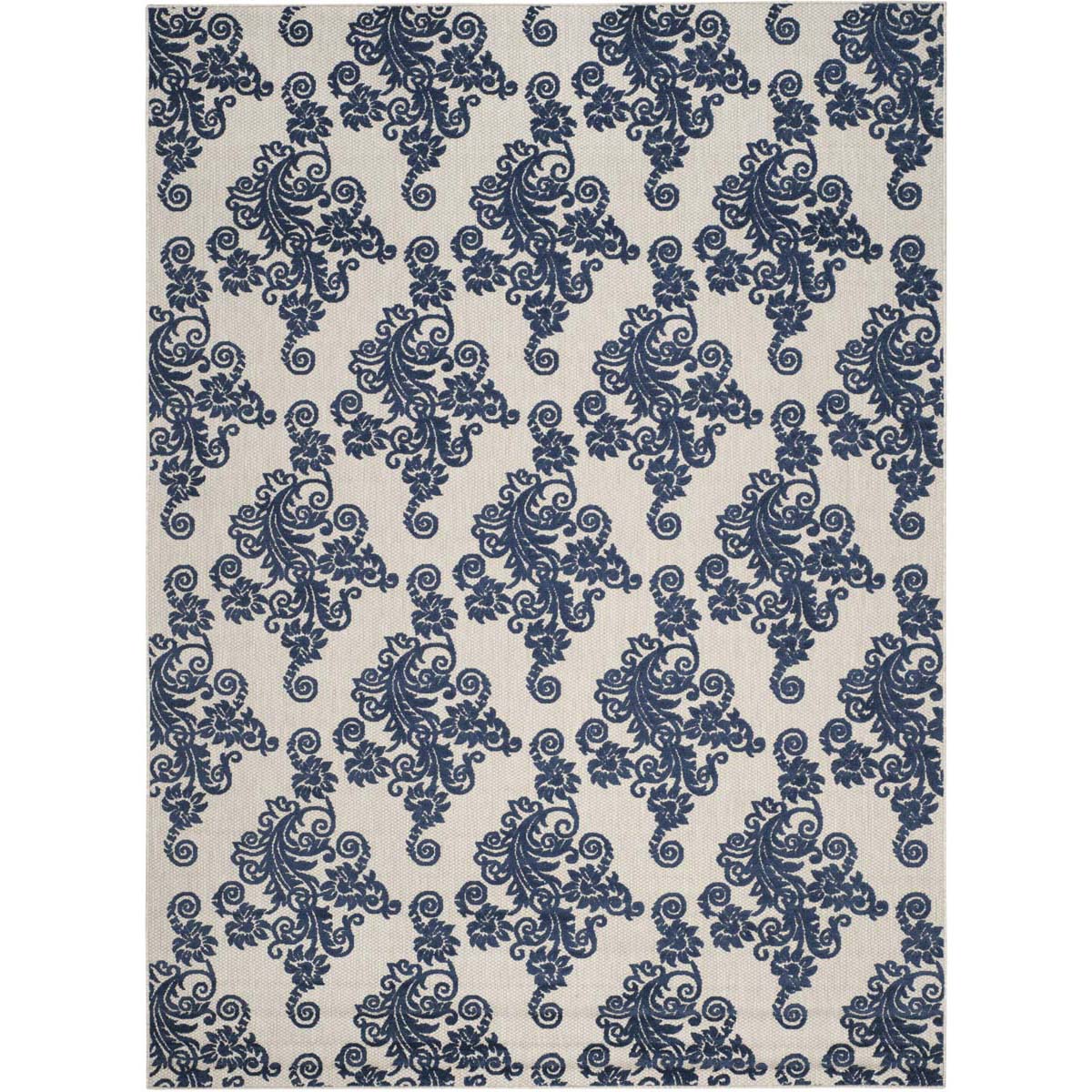 Safavieh Cottage 909 Rug, COT909 - Light Grey / Royal Blue