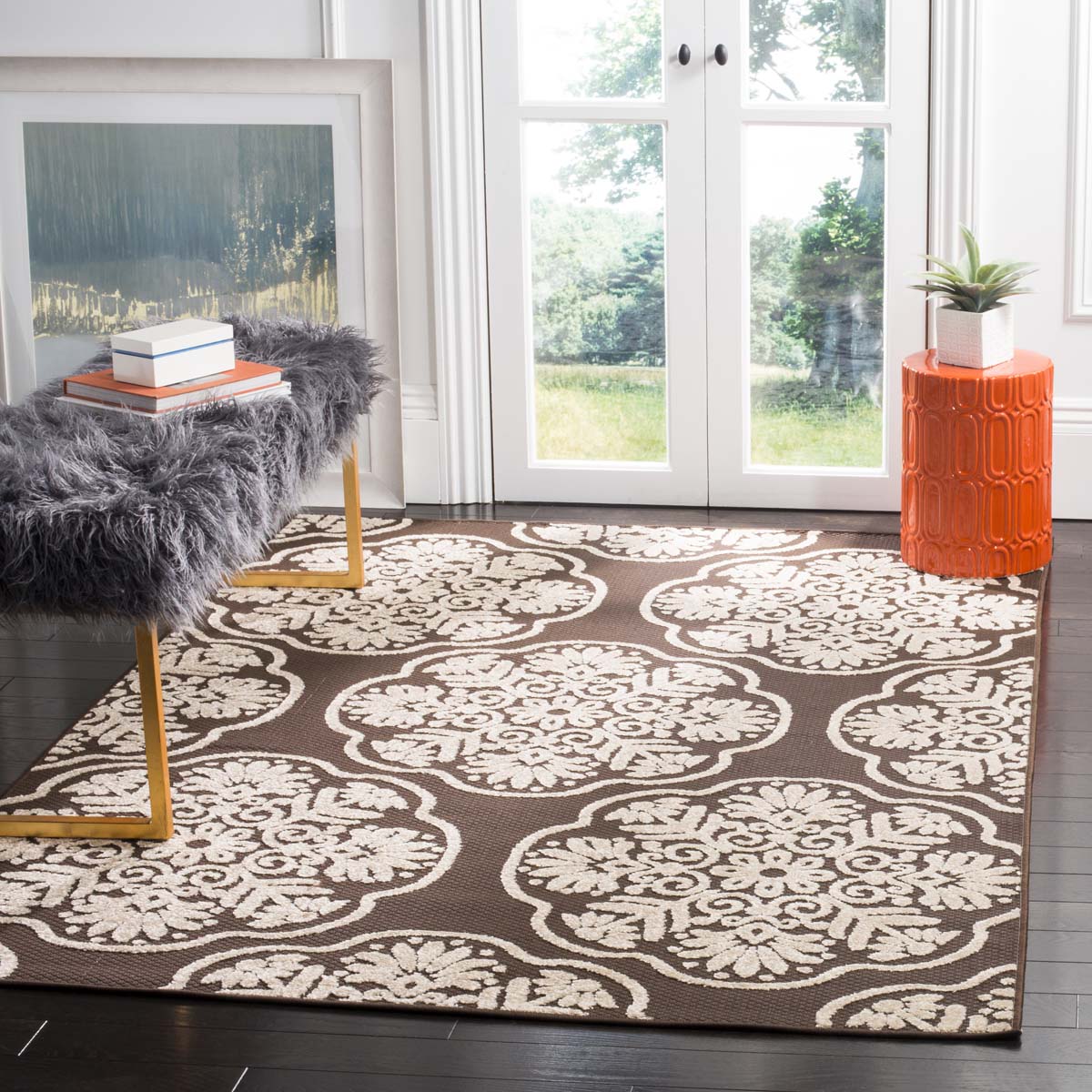 Safavieh Cottage 911 Rug, COT911 - Brown / Beige