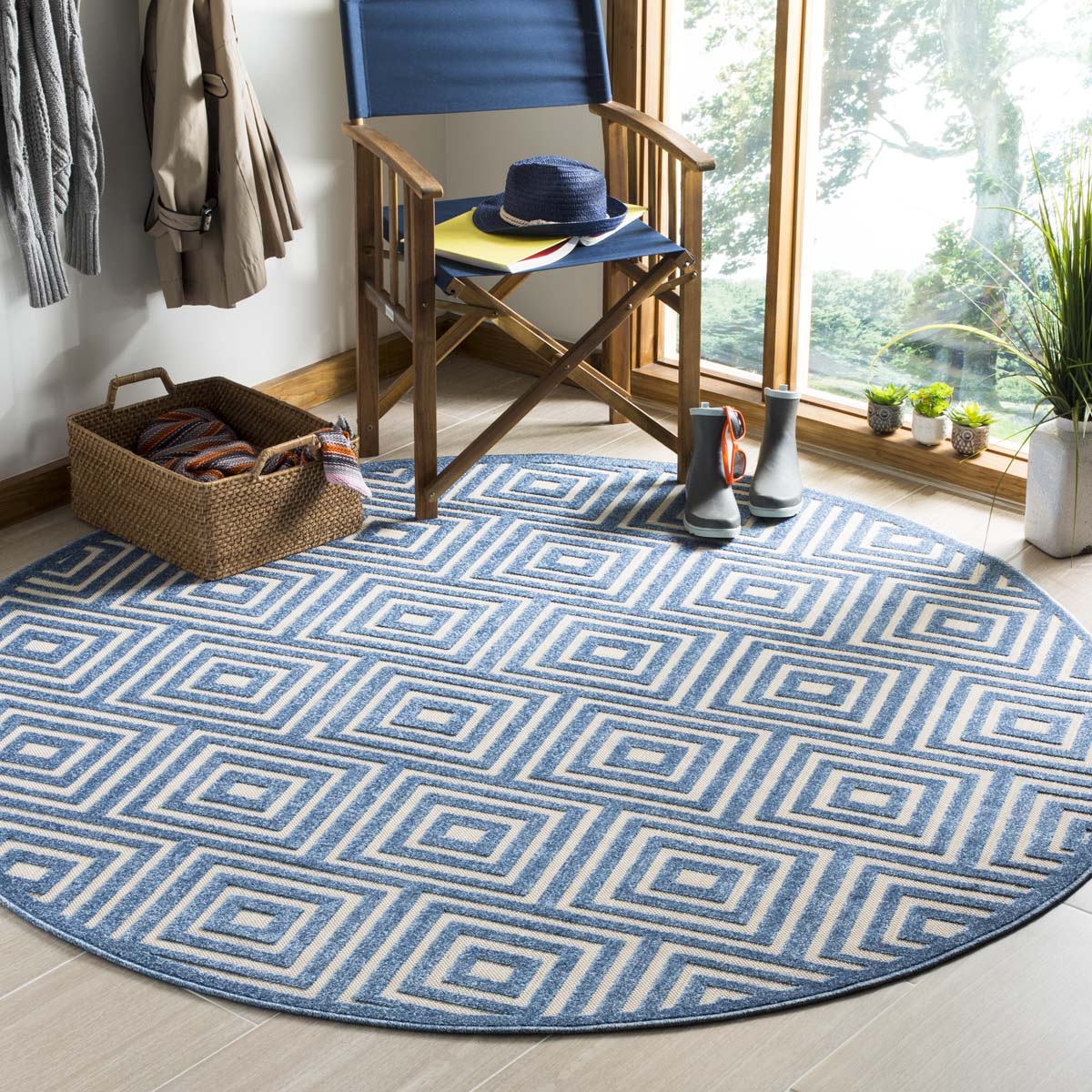 Safavieh Cottage 941 Rug, COT941 - Cream / Light Blue