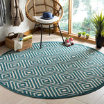 Safavieh Cottage 941 Rug, COT941 - Cream / Turquoise