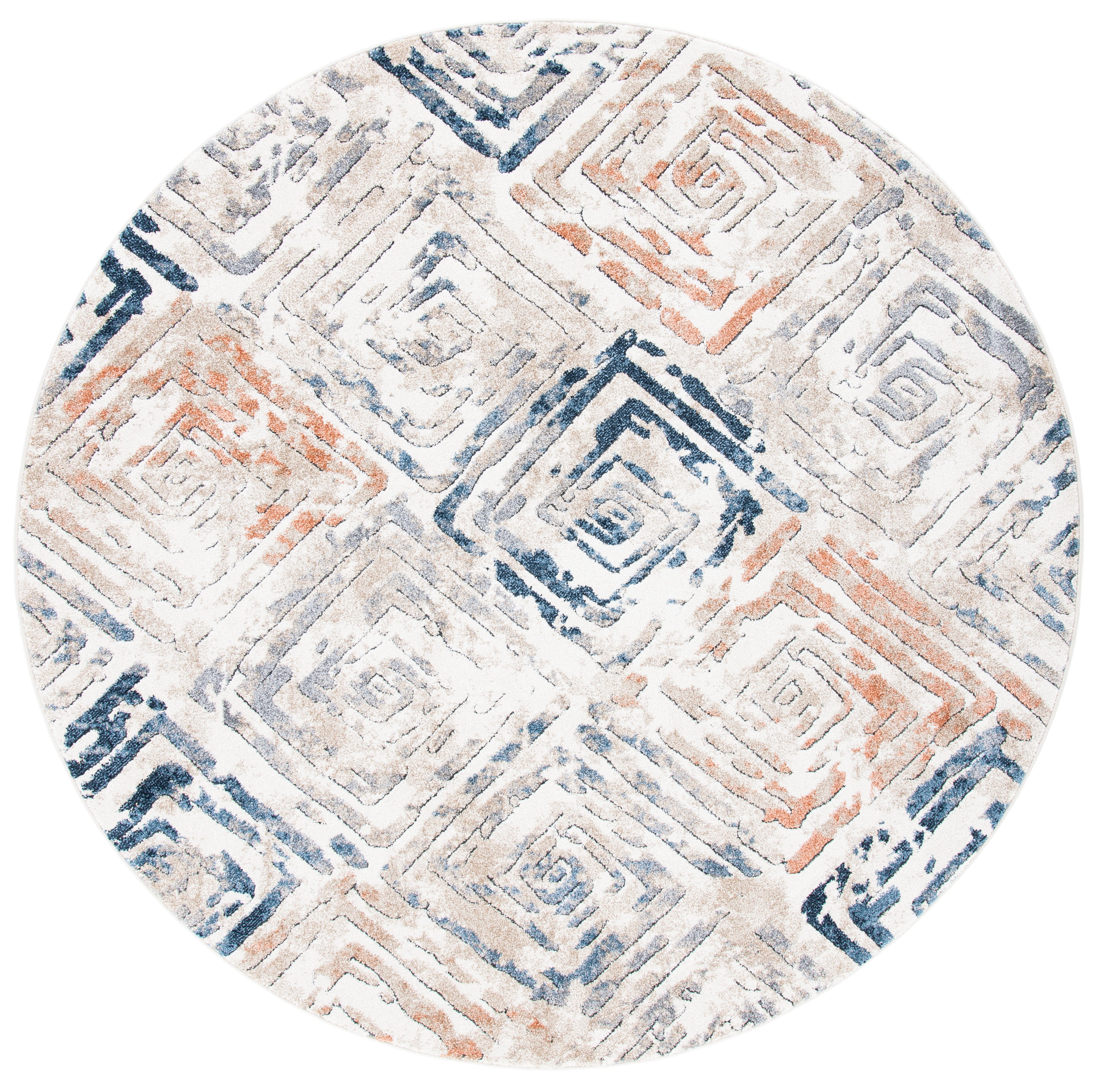 Safavieh Coppertone 324 Rug, CPN324 - Ivory / Navy