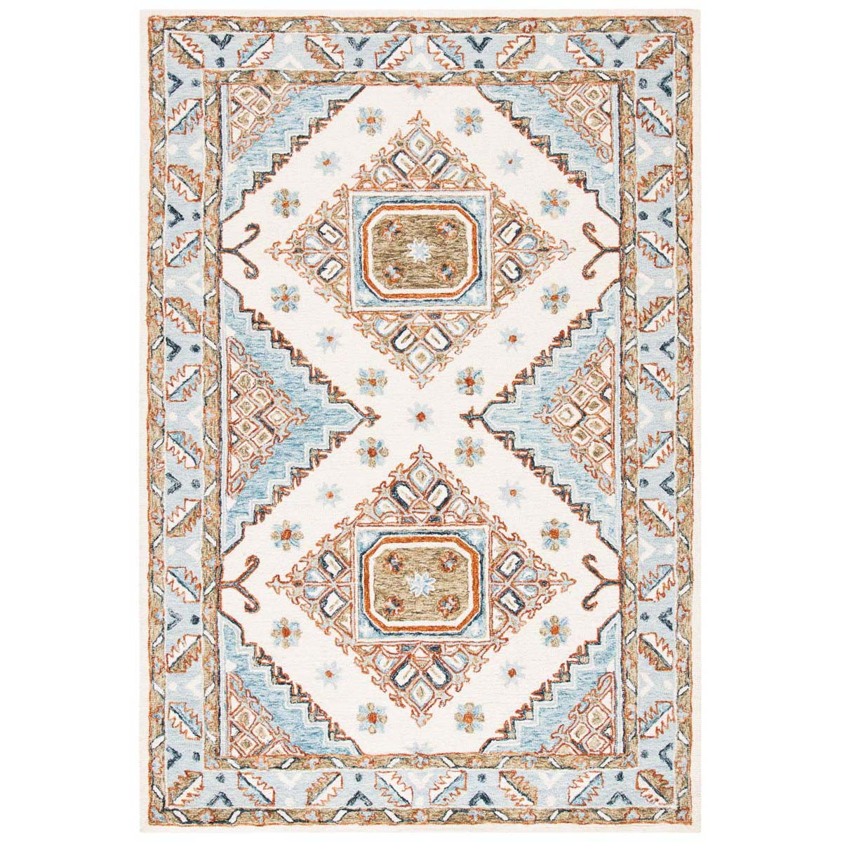 Safavieh Capri 209 Rug, CPR209 - Ivory / Rust