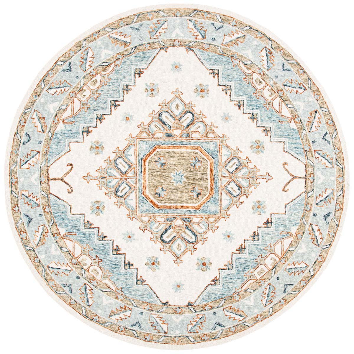 Safavieh Capri 209 Rug, CPR209 - Ivory / Rust