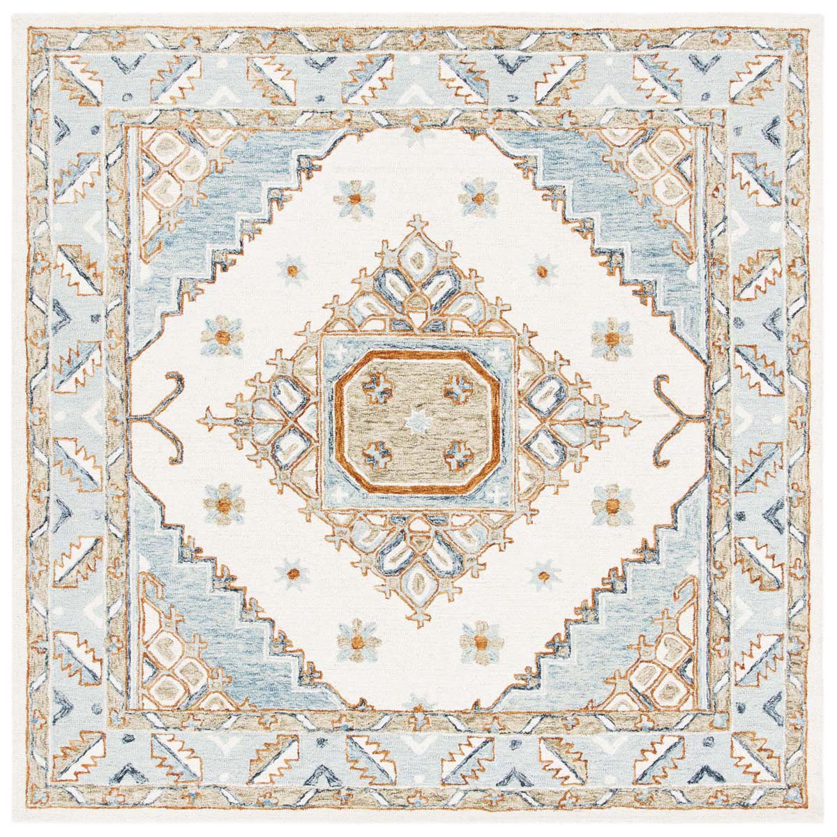 Safavieh Capri 209 Rug, CPR209 - Ivory / Rust