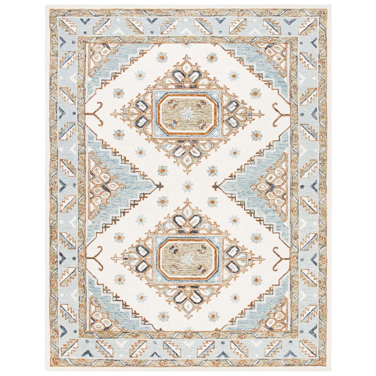 Safavieh Capri 209 Rug, CPR209 - Ivory / Rust