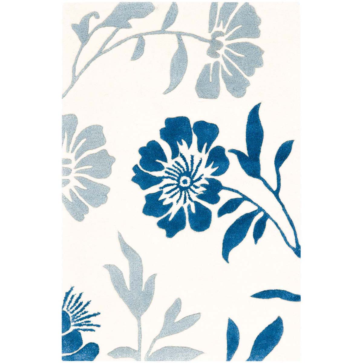 Safavieh Capri 345 Rug, CPR345 - Ivory / Blue