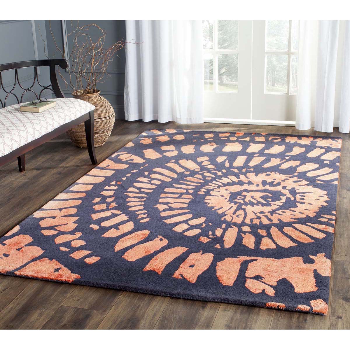 Safavieh Capri 411 Rug, CPR411 - Steel / Blue