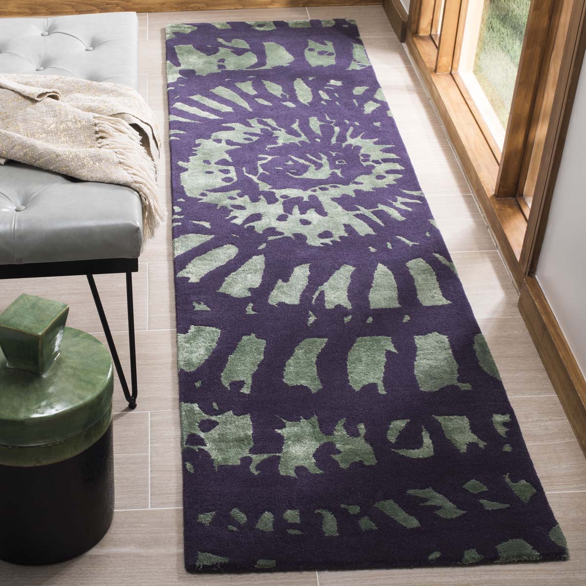 Safavieh Capri 411 Rug, CPR411 - Lavander / Sage