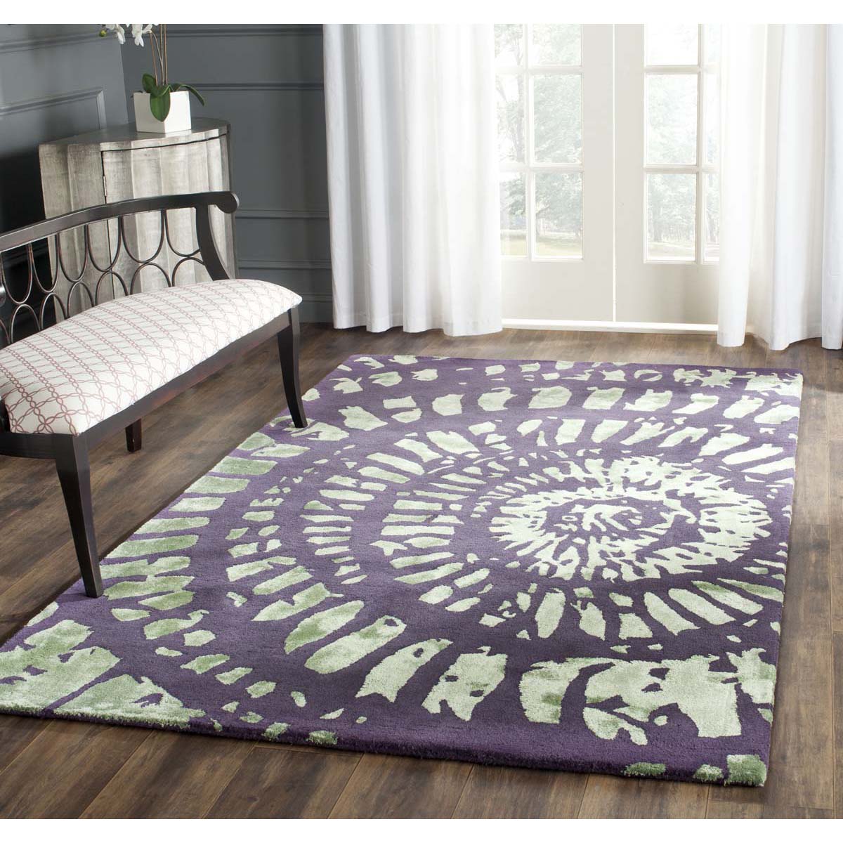 Safavieh Capri 411 Rug, CPR411 - Lavander / Sage