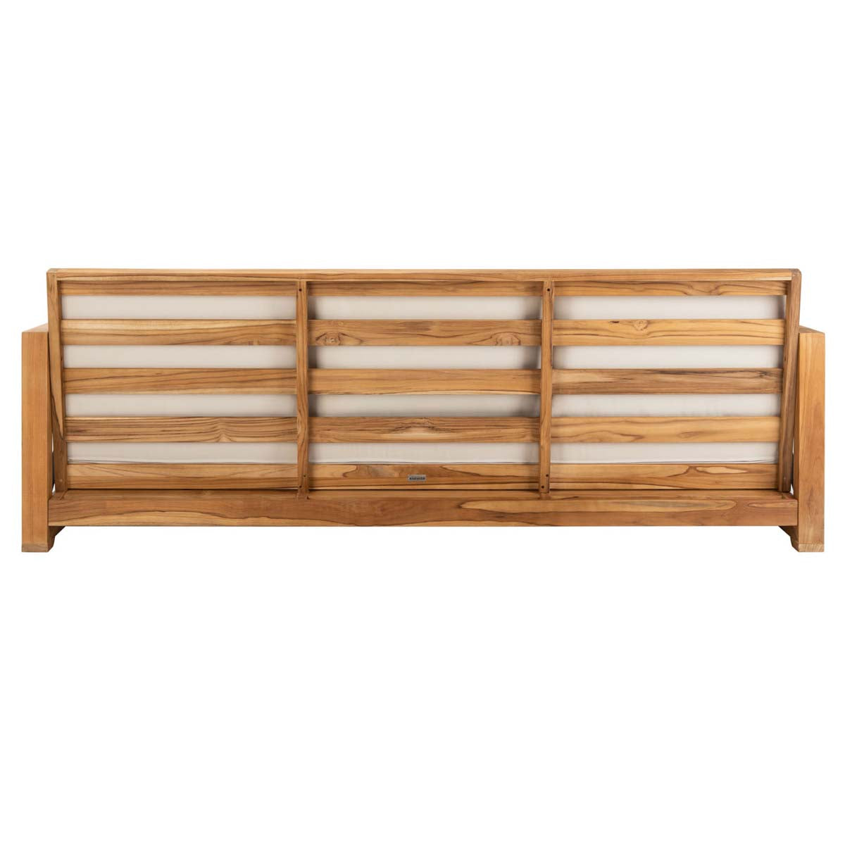 Safavieh Couture Curacao Outdoor Teak 3 - Seat Sofa - Natural / Beige