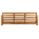 Safavieh Couture Curacao Outdoor Teak 3 - Seat Sofa - Natural / Beige