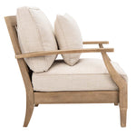 Safavieh Couture Martinique Wood Patio Armchair - Natural / White