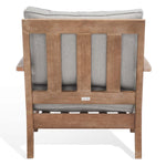 Safavieh Couture Martinique Wood Patio Armchair - Natural / Grey