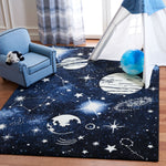 Safavieh Carousel Kids 100 122 Rug, CRK122 - Dark Blue / Light Blue