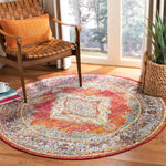 Safavieh Crystal 500 Rug, CRS500 - Orange / Light Blue