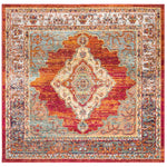 Safavieh Crystal 500 Rug, CRS500 - Orange / Light Blue