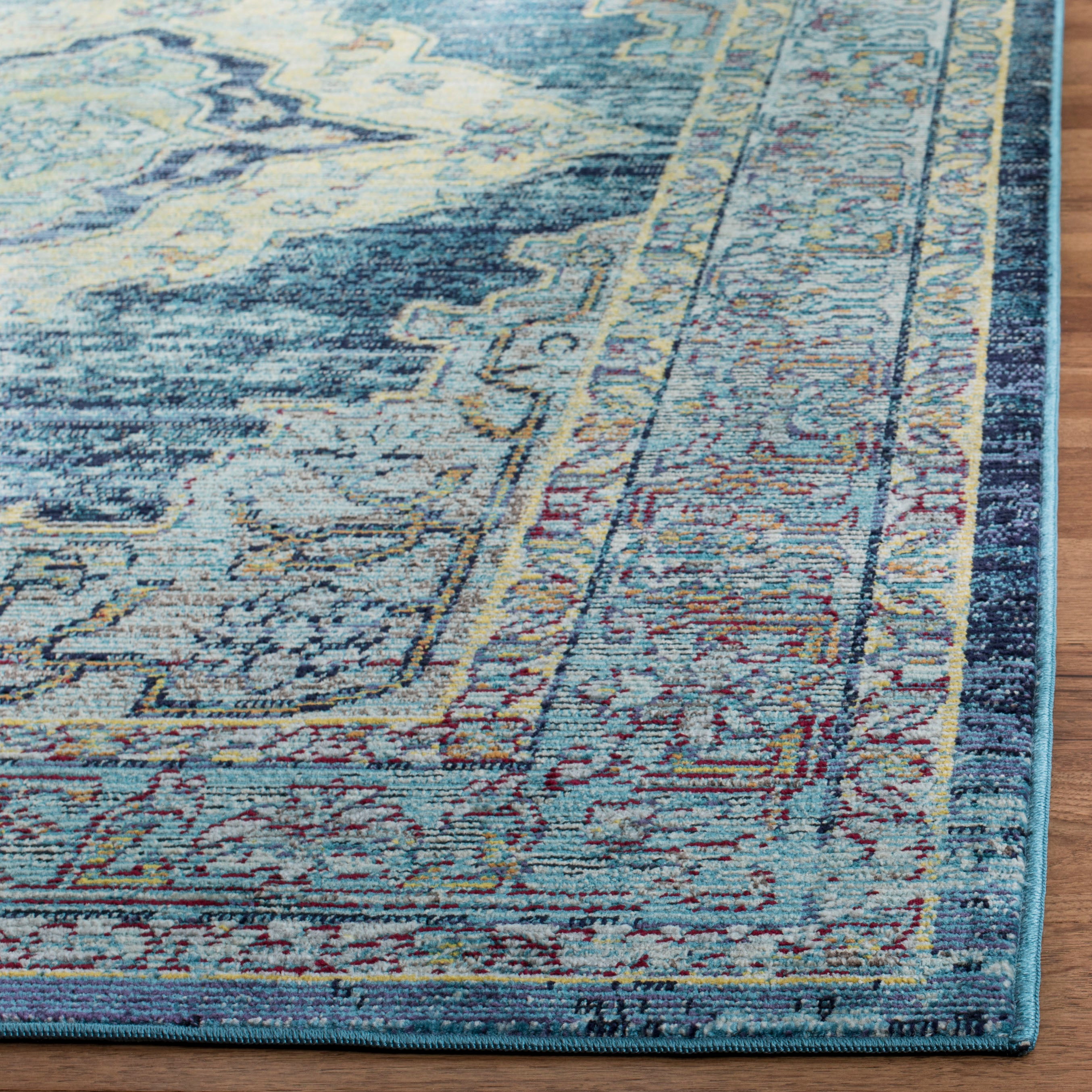 Safavieh Crystal 500 Rug, CRS500 - Blue / Yellow