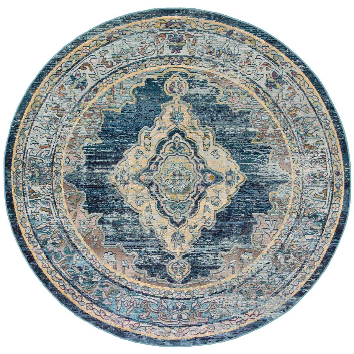 Safavieh Crystal 500 Rug, CRS500 - Blue / Yellow