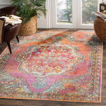 Safavieh Crystal 502 Rug, CRS502 - Orange / Light Blue