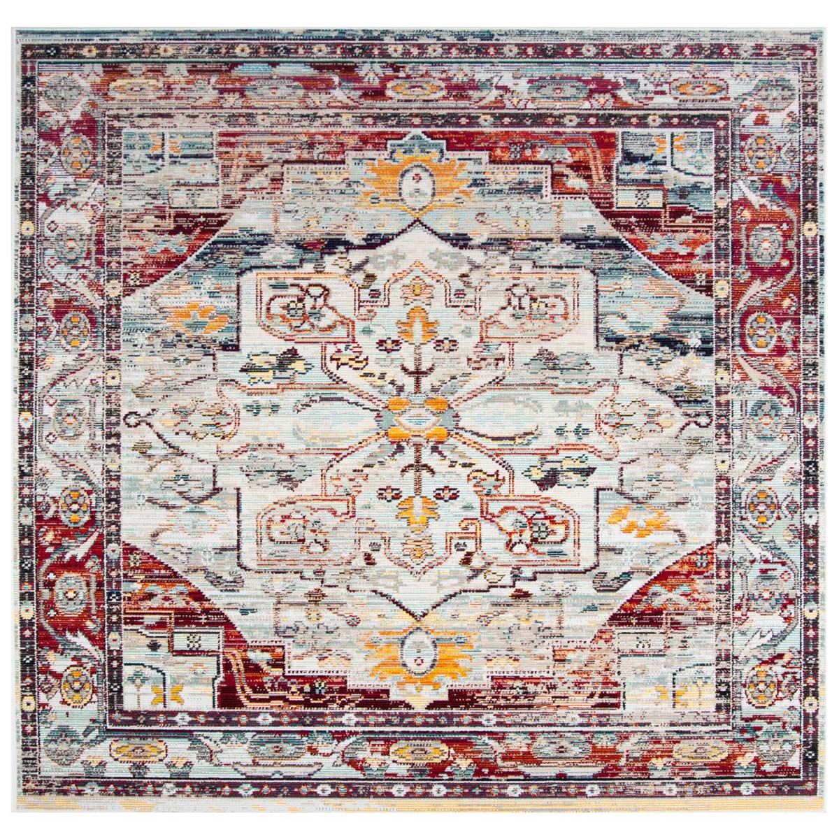 Safavieh Crystal 503 Rug, CRS503 - Light Blue / Red