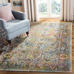 Safavieh Crystal 504 Rug, CRS504 - Light Blue / Orange