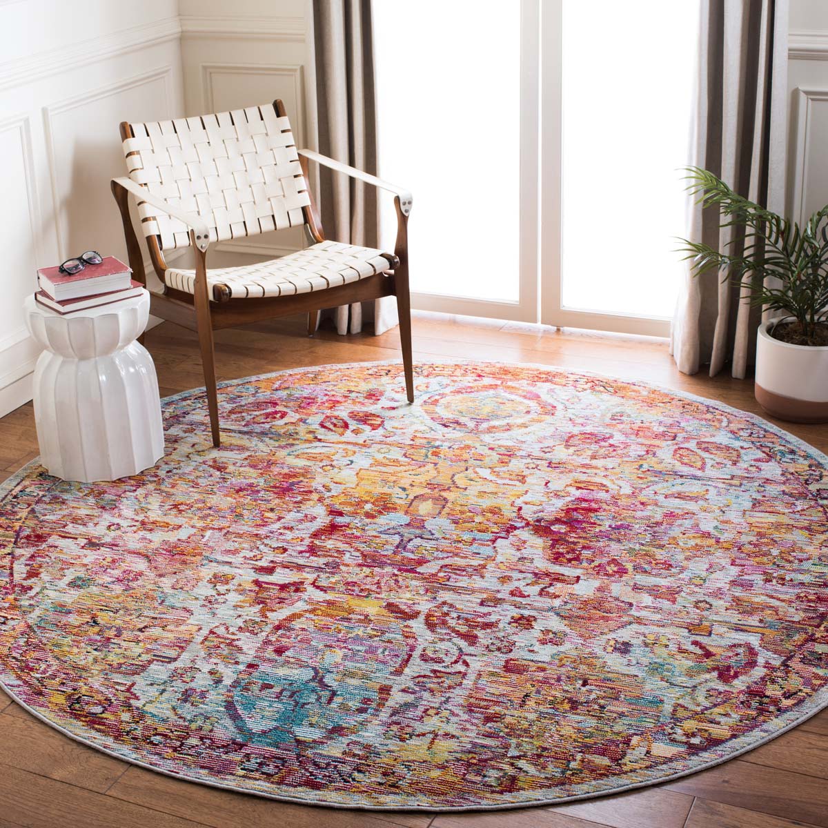 Safavieh Crystal 505 Rug, CRS505 - Light Blue / Orange