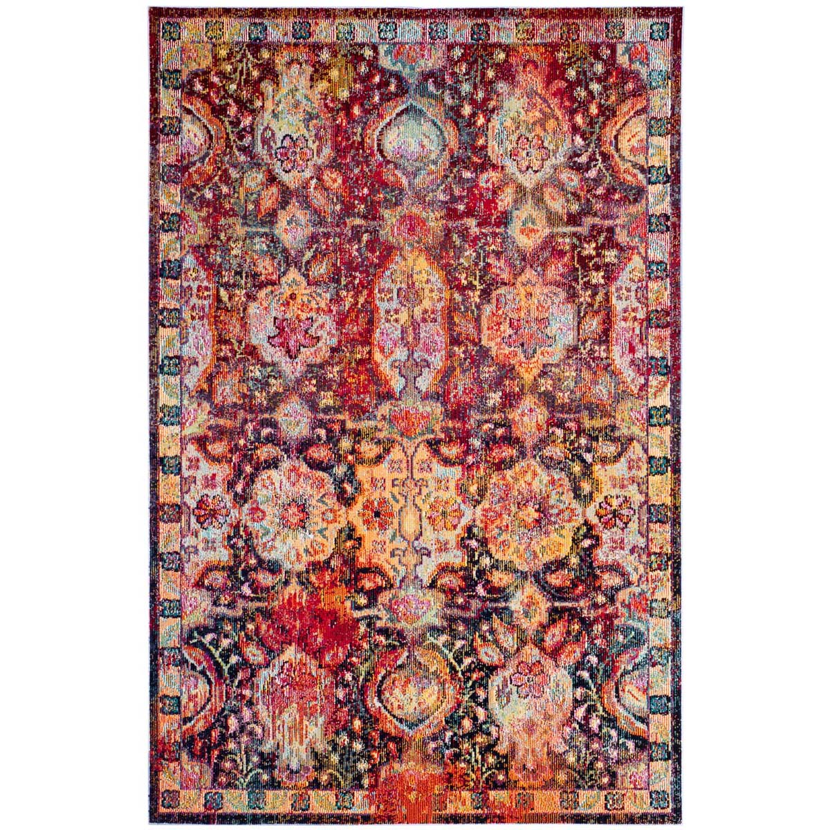 Safavieh Crystal 505 Rug, CRS505 - Navy / Orange