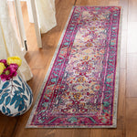 Safavieh Crystal 506 Rug, CRS506 - Light Blue / Fuchsia