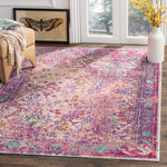 Safavieh Crystal 506 Rug, CRS506 - Light Blue / Fuchsia